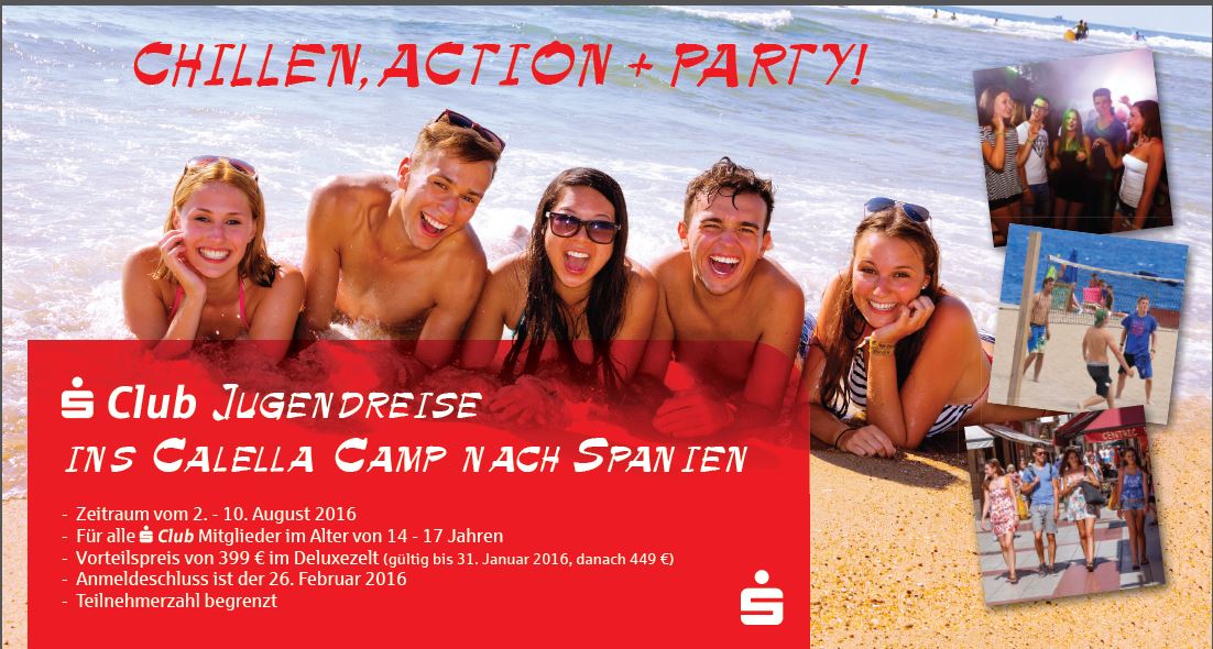 S Club Jugendreise In Das Ruf Camp Calella Nach Spanien Blog Der Sparkasse Niederbayern Mitte