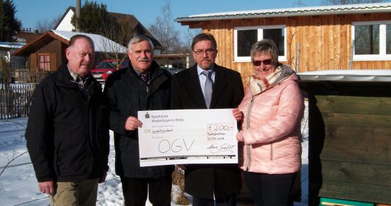 Sparkasse, Obst und Gartenbauverein Parkstetten, Spende,