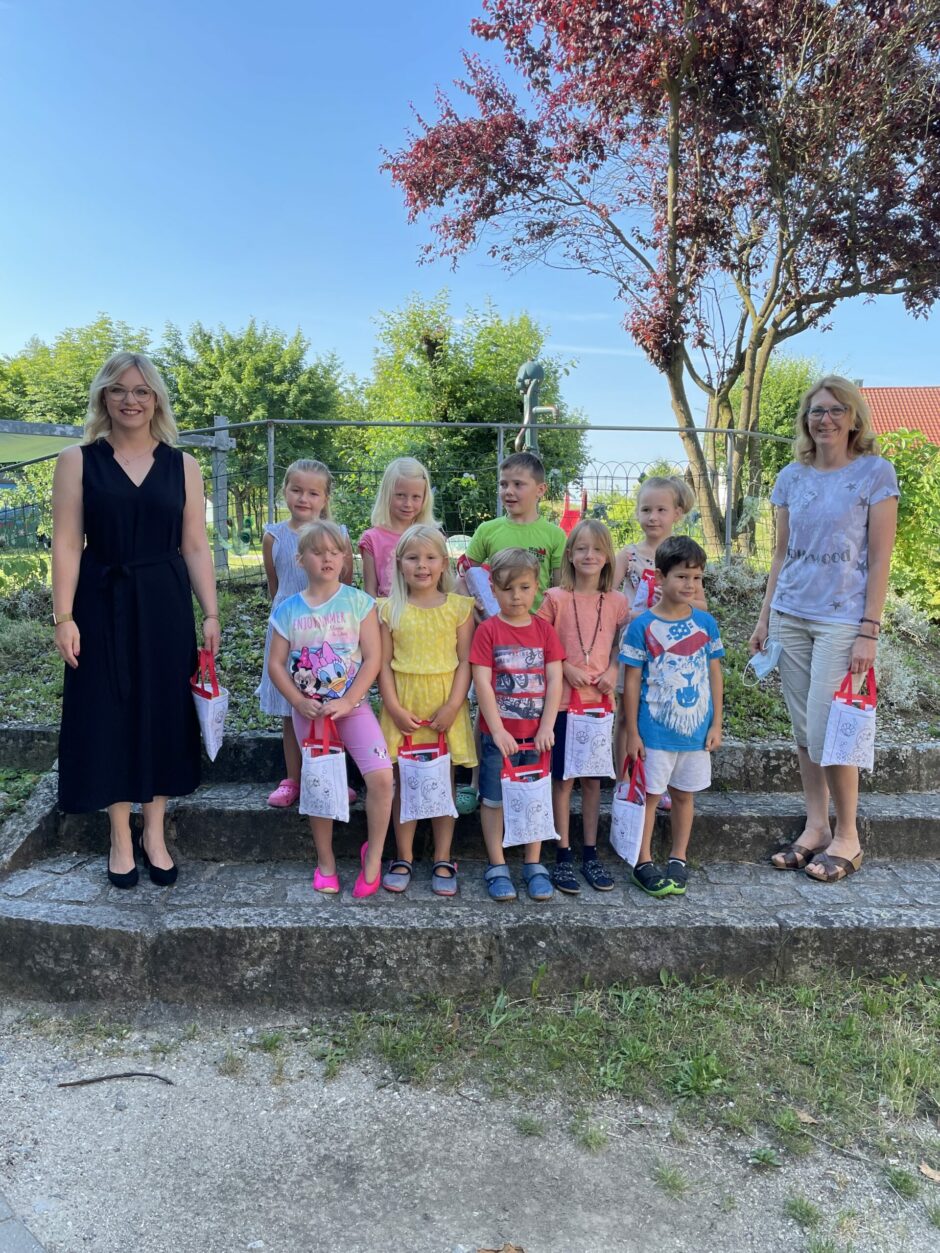 Besuch von der Sparkasse für die Vorschulkinder