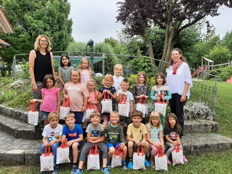 Sparkasse besucht die Vorschulkinder