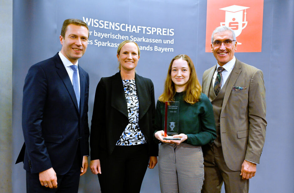 Wissenschaftspreis der bayerischen Sparkassen an Studentin des TUM Campus Straubing verliehen